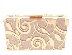 Glitter Fabric Gold & Champagne