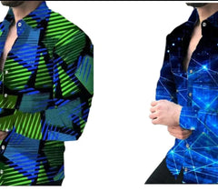 Men Fashion Long Sleeve Party Dress Shirt