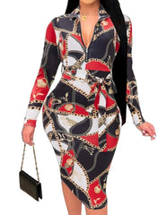 Sexy Midi Dress with Zipper